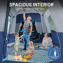 5-9 Person SUV Tent with Screen Porch and Awning for Family Camping Weather Resistant and Portable Van or Car Tent Includes Rainfly and Storage Bag 13 W X 10 L X 7.1 H Blue-3