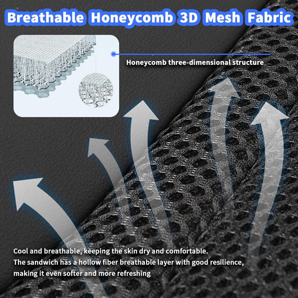 Cooling Car Seat Cushions 12V Automotive Summer Cooler Pad-Air Conditioned Air Circulation Ventilated Seat Cover for Car SUV Truck Universal Fit 1 Pack (Black Seat Cushion and Back Cushion)