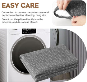 Camping Pillow Travel Pillow Small Shredded Memory Foam Pillow - Compressible Medium Firm Breathable Cover Ideal Backpacking Hiking Airplane and Car - 0