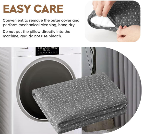 Camping Pillow Travel Pillow Small Shredded Memory Foam Pillow - Compressible Medium Firm Breathable Cover Ideal Backpacking Hiking Airplane and Car