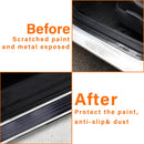 4PCS Car Door Sill Protector Universal Threshold Protection for Cars Automotive Rubber Scratch Resistant Entry Sill Guards Doors Edge Step Dust Shield Cover for Car/SUV-7