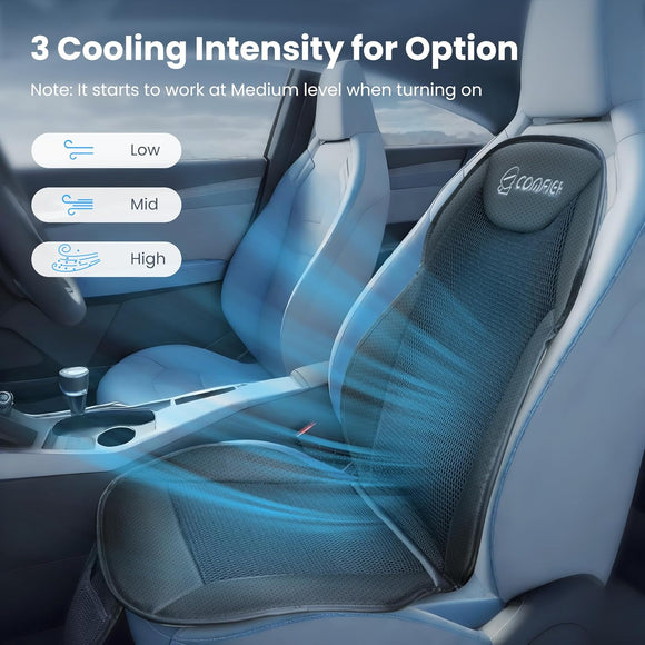 Cooling Car Seat Cover Cushion for Car Front Seats Black 12V Car Seat Cooling Pad
