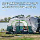 SUV Tents for Camping 6 Person Waterproof Car Family Camping Tent with Tailgate Attachment for SUV Jeep Truck with Cap Easy Setup Large Tent for Outdoor Camping Dark Green-5