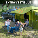 5-9 Person SUV Tent with Screen Porch and Awning for Family Camping Weather Resistant and Portable Van or Car Tent Includes Rainfly and Storage Bag 13 W X 10 L X 7.1 H Green-5
