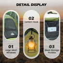 SUV Tent for Camping with Rainfly Waterproof PU3000mm Double Layer Design Car Tents for Camping SUV SUV Tailgate Tent for Outdoor with Storage Bag for SUV Van Jeep Pickup 8W x 8L x 7.2H-5