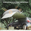 Portable Car Awning for SUV Vehicle Awning for Camping Van Truck Neednt Roof Rack Hardwares Waterproof UV50+ 10 x 5.6 ft-3