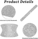 Crystal Car Door Handle Scratches Protector - 10PCS Silver Rhinestone Stickers - Bling Auto Accessories for Women-4