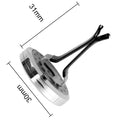 2PCS 30mm Car Aromatherapy Essential Oil Diffuser Stainless Steel Locket with Vent Clip 12 Felt Pads-2