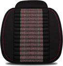 Car Seat Cushion,Car Seat Cover Universal Bottom Driver Pad,Bamboo Charcoal Comfortable and Breathable Fabric Seat Cushion with Storage Pouch,Fit for Trucks Vans Cars SUV (2PC Black)-8
