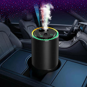 Smart Car Air Freshener Star Ambiance Roof and Premium Design Healthy Eco-Friendly Fragrance Auto On/Off 3 Adjustable Modes Black Air Freshener Perfect for Car Bedroom Office Restrooms.