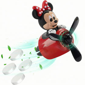 Car Air Fresheners Cute Cartoon Mouse Pilot Car Diffuser Rotating Propeller Automotive Air Outlet Fan Creative Car Perfume Decoration Cool Car Accessories (Women)