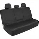 Flexfit Black Rear Seat Cover for Car SUV & Truck - Durable Canvas Material Back Car Seat Covers 60/40 Split Bench Protector - Back Seats Cover & Rear Bench Protector Interior Accessories-1