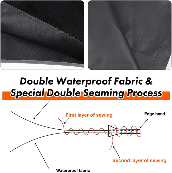 Oversized Trunk Organizer for Car, 3rd Gen Upgraded Car Trunk Organizer SUV with 4 Non-slip Strips, Hanging Car Storage Organizer with 8 Large Pockets, Car Accessories Interior–(43.3x18.9 in)