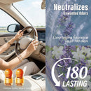 Car Air Freshener Vent Clip New Car Scent Air Freshener Clip 13ml*2 Pack Long Lasting Deodorizer Up to 180 Days Refresher Odor Eliminator-Gardenia-7