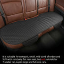 Pu Leather Car Seat Bottom Covers Protectors Include 1 Pair Front Driver Seat Pad Mat and 1 Rear Bench Cover Universal Fit 90% Vehicles Black-6