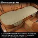 Pu Leather Car Seat Bottom Covers Protectors Include 1 Pair Front Driver Seat Pad Mat and 1 Rear Bench Cover Universal Fit 90% Vehicles Beige-5