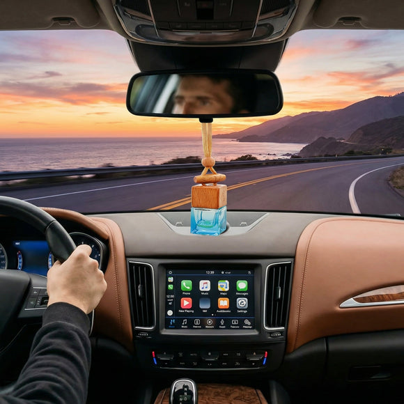 Car Air Freshener 8ml Nature Scents | 45-Days Long-Lasting Fragrance | Automotive Hanging Diffuser Bottles | Remove Auto Odor Fresh Air for Men Home Deodorizer (1pcs Sandalwood)