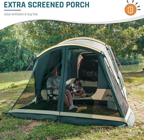SUV Tent with Screen Porch 5 Person Car Tents for Camping SUV Tailgate Tent for Outdoor Van Car Camping with Movie Screen 12x10x87in(H)