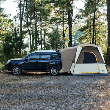 5 Person SUV Tent Weather Resistant Portable for Car SUV Van Camping Includes Rainfly and Storage Bag 10 W X 8 L X 7.1 H Khaki