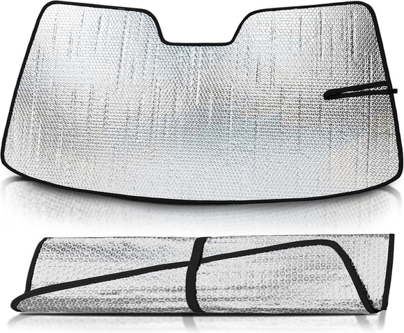 AutoTech Park Sunshade for 2025 Nissan Armada SUV, Custom-fit Windshield Sun Shade