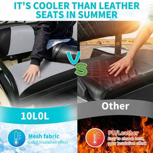 Universal Golf Cart Rear Seat Cover Dress UP Older Golf Cart Durable Breathable Material Fit Like a Glove for Yamaha EZGO and Club Car Easy to Install