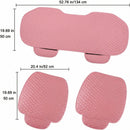 Pu Leather Car Seat Bottom Covers Protectors Include 1 Pair Front Driver Seat Pad Mat and 1 Rear Bench Cover Universal Fit 90% Vehicles Pink-9