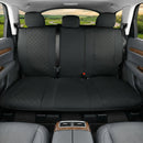 Rear Bench Seat Cover for Cars (50-54) Sedans SUV Truck Universal Faux Leather Back Seat Protector 60/40 Split Bench Seat Cover (Black)-8