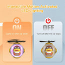 Yellow Duck Car Air Freshener with 6 Colors LED Lights & 4 Scented Pads Light Scent Decorative Auto Accessories-9