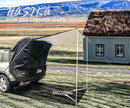 SUV Camping Tent Car Tailgate Shade Awning with Screen Net Waterproof 3000MM UPF 50+ Black (Large)-3