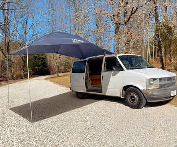 Versatility Camping Tent for Truck Bed SUV RVing Van Trailer and Overlanding Portable Teardrop Awning Canopy Tear Resistant Tarp with 2 Sandbag - 0