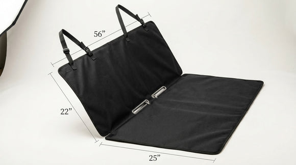 Waterproof Car Back Bench Seat Cover Protector for Dog - 56 x 47 inch Black