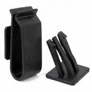 a14101000ux0674 Black Plastic Rectangle Shaped Car Smokeless Cigarette Ashtray Holder-2