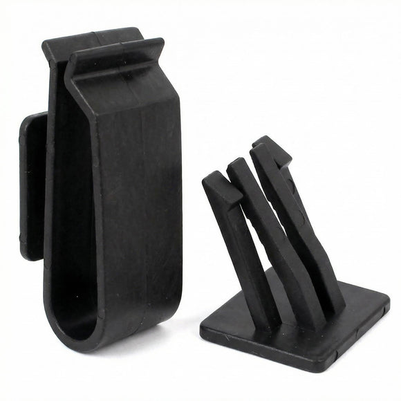 a14101000ux0674 Black Plastic Rectangle Shaped Car Smokeless Cigarette Ashtray Holder