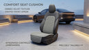 Car Seat Covers Bottom Car Seat Cover Cloth Front Seat Only Universal Car Seat Cushion Buckwheat Hulls Car Seat Pads Mat for Auto Driver Ventilated Breathable Comfortable(Gray)-1