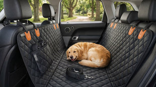 Dog Car Seat Cover for Pets 100% Waterproof Seat Cover Hammock 600D Heavy Duty Scratch Proof Nonslip Durable Soft Back Seat Covers for Cars Trucks and SUVs