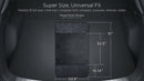 SUV Cargo Liner for Dogs Water Resistant Pet Cover Dog Seat Mat SUVs Sedans Vans with Bumper Flap Protector Non-Slip Large Size Universal Fit Black-8