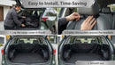 SUV Cargo Liner for Dogs Water Resistant Pet Cover Dog Seat Mat SUVs Sedans Vans with Bumper Flap Protector Non-Slip Large Size Universal Fit Black-4