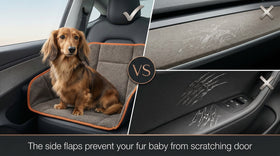 Dog Seat Cover for Back Seat Waterproof Dog Car Hammock Protects Your Vehicle from Scratches Hair and Dirt Easy to Install & Clean Oxford Fabric Machine Washable Universal Fit Pet Seat Cover - 0