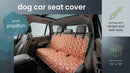 3-in-1 Back Seat Cover for Dogs 100% Cotton Canvas Back Seat Hammock with Headrest Straps Belt Slots & Anchors Non-Skid Cargo Area Cover Machine Washable No Harmful Chemicals 56x56-2