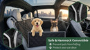 6-in-1 Dog Car Seat Cover for Back Seat Waterproof Dog Car Hammock with Mesh Window & Side Flap Pet Backseat Protector for Car SUV Truck-3