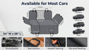 6-in-1 Dog Car Seat Cover for Back Seat Waterproof Dog Car Hammock with Mesh Window & Side Flap Pet Backseat Protector for Car SUV Truck-2