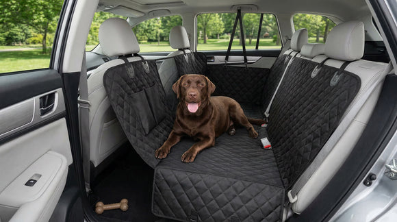 vailge Pet Seat Covers 100% Waterproof Scratch Proof Nonslip 600D Heavy Duty Dog Hammock for Back Seat car Trucks SUV