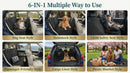 Dog Car Seat Cover for Back Seat 600D Heavy Duty Dog Hammock for Car with Side Flap 100% Waterproof Pet Backseat Cover Anti-Scratch Nonslip Pet Seat Protector for Cars Trucks and SUV-6