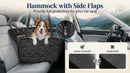 Dog Car Seat Cover for Back Seat 600D Heavy Duty Dog Hammock for Car with Side Flap 100% Waterproof Pet Backseat Cover Anti-Scratch Nonslip Pet Seat Protector for Cars Trucks and SUV-4