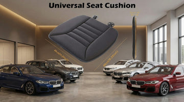 Car Seat Cushion Pad Memory Foam Seat Cushion Pain Relief Cushion Comfort Seat Protector for Car Office Home Use Black 1PC