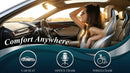 Car Seat Cushion with 1.2inch Comfort Memory Foam Seat Cushion for Car and Office Chair (Black)-4