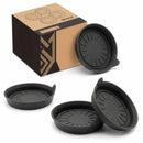 Seven Sparta Car Coasters for Cup Holders Silicone Universal Vehicle Coasters Set of 4 Pack 3-1/8 Diameter (Black)-8