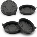 Seven Sparta Car Coasters for Cup Holders Silicone Universal Vehicle Coasters Set of 4 Pack 3-1/8 Diameter (Black)-7