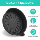 Seven Sparta Car Coasters for Cup Holders Silicone Universal Vehicle Coasters Set of 4 Pack 3-1/8 Diameter (Black)-6