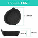 Seven Sparta Car Coasters for Cup Holders Silicone Universal Vehicle Coasters Set of 4 Pack 3-1/8 Diameter (Black)-5